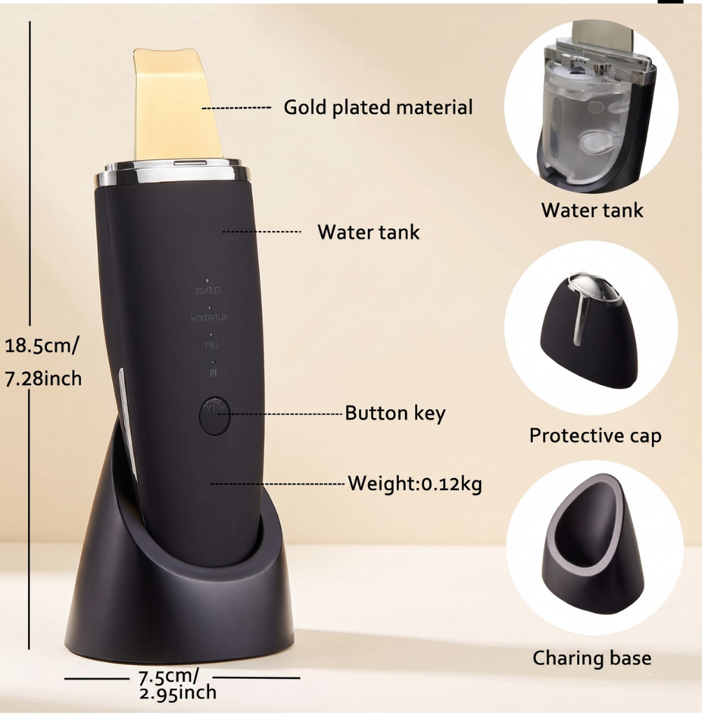 The Glow Shovel 24K Ultrasonic Pore Extractor & Serum Infuser