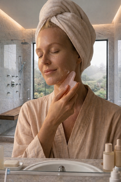 Rose Quartz Facial Gua Sha Tool